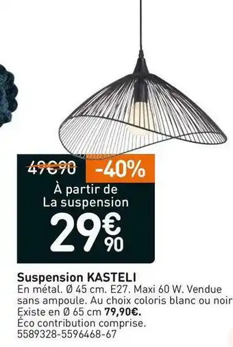 Weldom Suspension kasteli offre