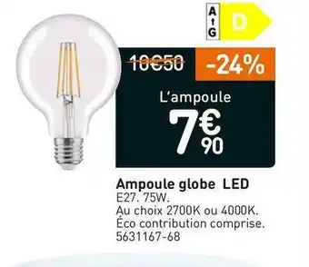 Weldom Ampoule globe led offre
