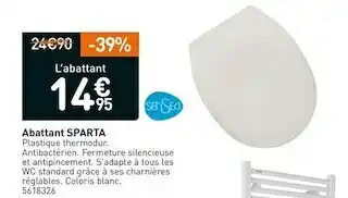 Weldom Sensea abattant sparta offre