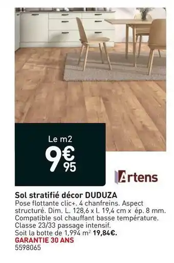Weldom Artens sol stratifié décor duduza offre