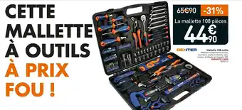 Weldom Dexter mallette 108 outils offre