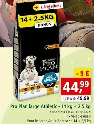 Maxi Zoo Purina pro plan large athletic offre