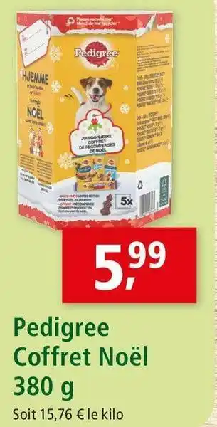 Maxi Zoo Pedigree pedigree coffret noël offre