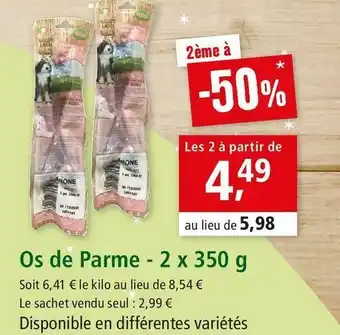 Maxi Zoo Os de parme offre