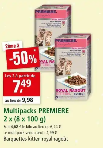 Maxi Zoo Premiere multipacks offre