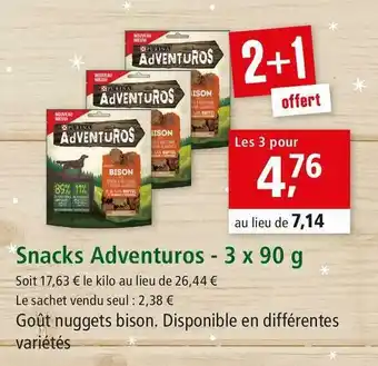 Maxi Zoo Purina snacks adventuros offre