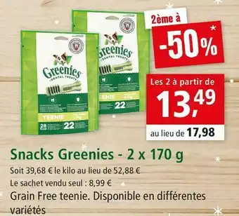 Maxi Zoo Greenies snacks offre