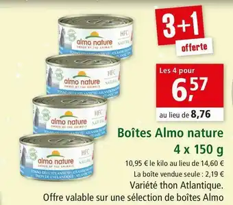 Maxi Zoo Boîtes almo nature offre