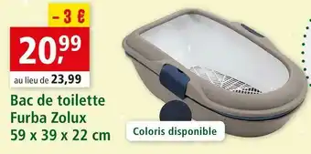 Maxi Zoo Bac de toilette furba zolux offre