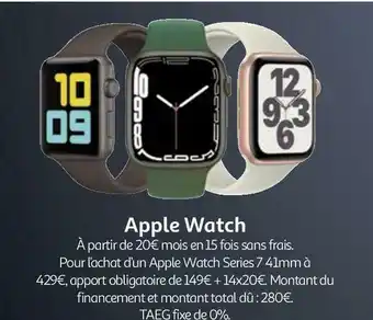 Auchan Apple watch offre