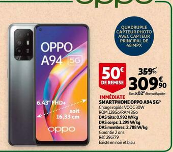 Auchan Oppo smartphone a94 5g offre
