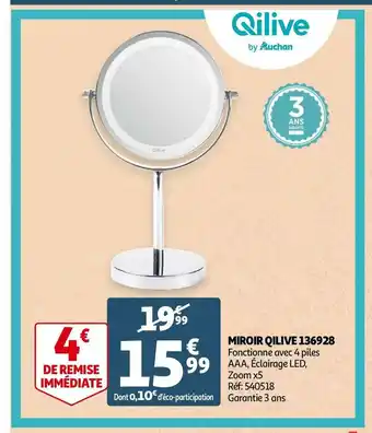 Auchan Qilive miroir 136928 offre