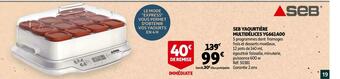 Auchan Seb yaourtière multidélices yg661a00 offre