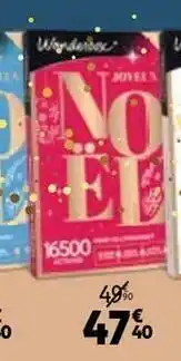 Auchan Wonderbox coffret cadeau wonderbox offre