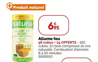 Weldom NATURIA Allume feu offre