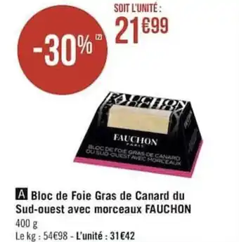 Bloc de foie gras de canard du