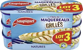 Filets de maquereaux grillés natures