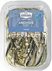 Tapas Anchois et ail MSC ou Tapas Poulpe et pesto rosso ou Tapas Poulpe