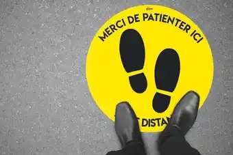 STICKERS MARQUAGE AU SOL