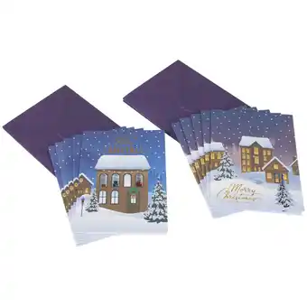 Action Cartes de Noël avec maisonnette offre