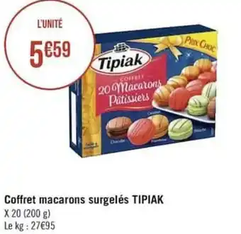 Géant Casino Coffret macarons surgelés TIPIAK offre