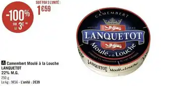 Camembert moulé à la louche LANQUETOT