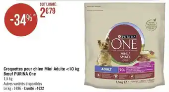 Géant Casino Croquettes pour chien mini adulte offre