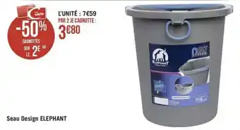 Géant Casino Seau design ELEPHANT offre