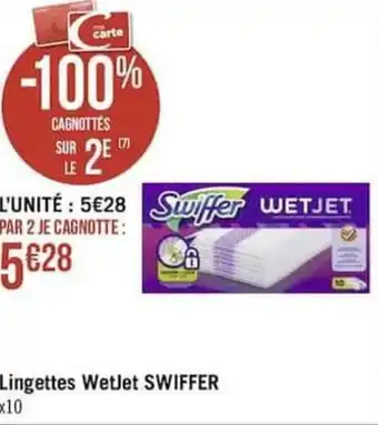 Géant Casino Lingettes wetjet SWIFFER offre