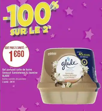 Gel parfumé salle de bains sensual sandalwood & jasmine GLADE