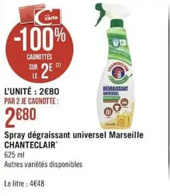 Spray dégraissant universel marseille CHANTECLAIR