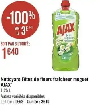 Nettoyant fêtes de fleurs fraîcheur muguet AJAX