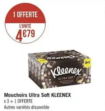 Géant Casino Mouchoirs ultra soft KLEENEX offre
