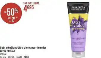 Géant Casino Soin démêlant ultra violet pour blondes JOHN FRIEDA offre