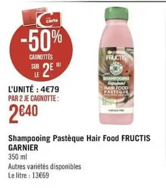 Géant Casino Shampooing patèque hair food offre