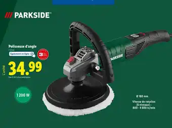 Lidl PARKSIDE Polisseuse d'angle offre