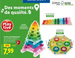 Lidl Jeu de calcul montessori offre