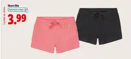 Lidl Short fille offre