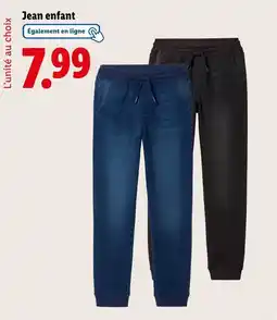 Lidl Jean enfant offre