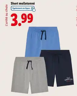 Lidl Short molletonné offre