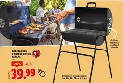 Lidl Barbecue baril à charbon de bois kansas offre