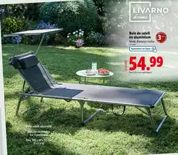 Lidl LIVARNO home Bain de soleil en aluminium offre