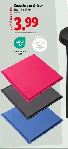 Lidl Coussin d'extérieur offre