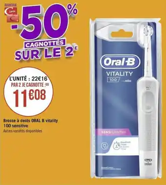 Géant Casino Brosse à dents Oral B vitality offre