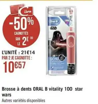Géant Casino Brosse à dents Oral B vitality offre