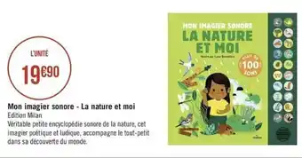 Géant Casino Mon imagier sonore - La nature et moi offre