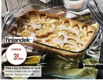 Géant Casino Plats à four et Moules en verre offre