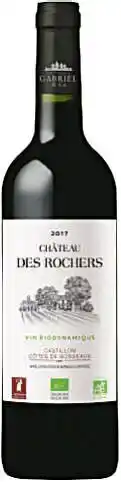 Bon Plan sur le Castillon Côtes de Bordeaux rouge bio de la marque CHATEAU DES ROCHERS