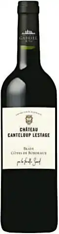 Casino Supermarchés Bon plan sur le Blaye Côtes de Bordeaux rouge CHATEAU CANTELOUP LESTAGE offre