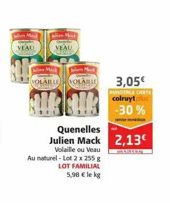 Quenelles Julien Mack